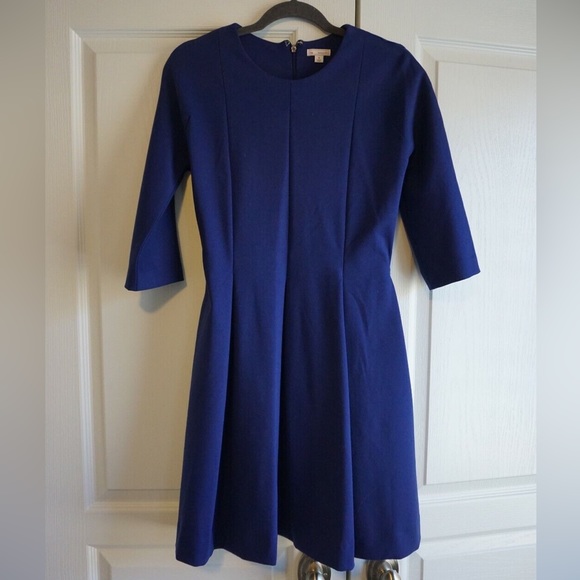 Vintage Gap Blue MIDI Pleated Dress - Picture 1 of 12